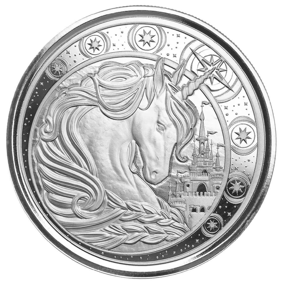 [保証書・カプセル付き] 2023年 (新品) ガーナ「ユニコーン」純銀 1オンス 銀貨の画像1