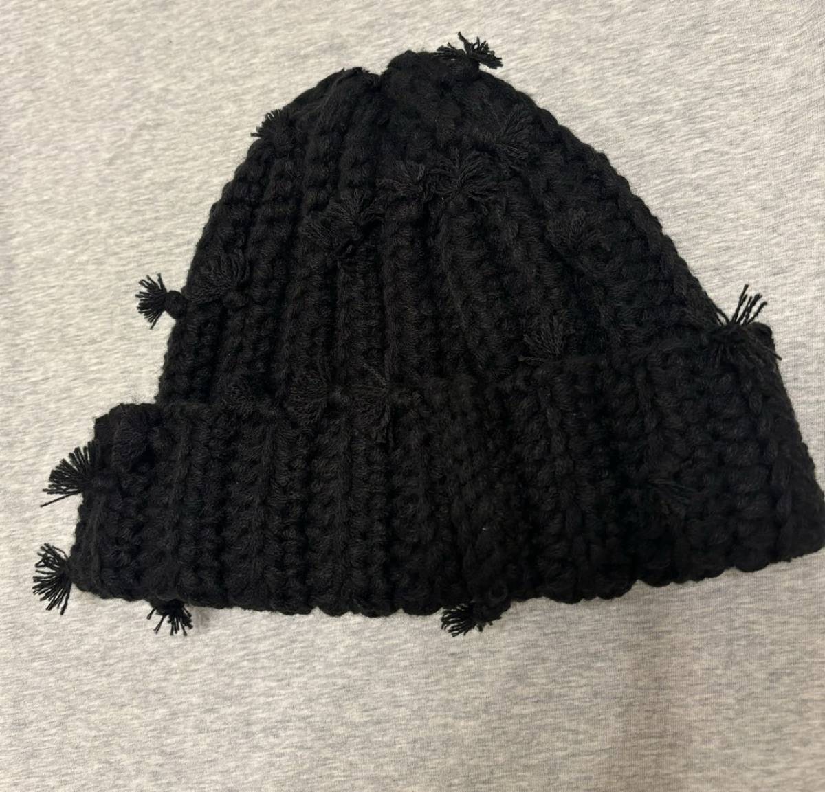 Supreme Hand Tied Beanie Black シュプリーム ハンド タイド ビーニー ニット帽 ブラック 黒 2023 AW FW 送料無料 1円_画像5