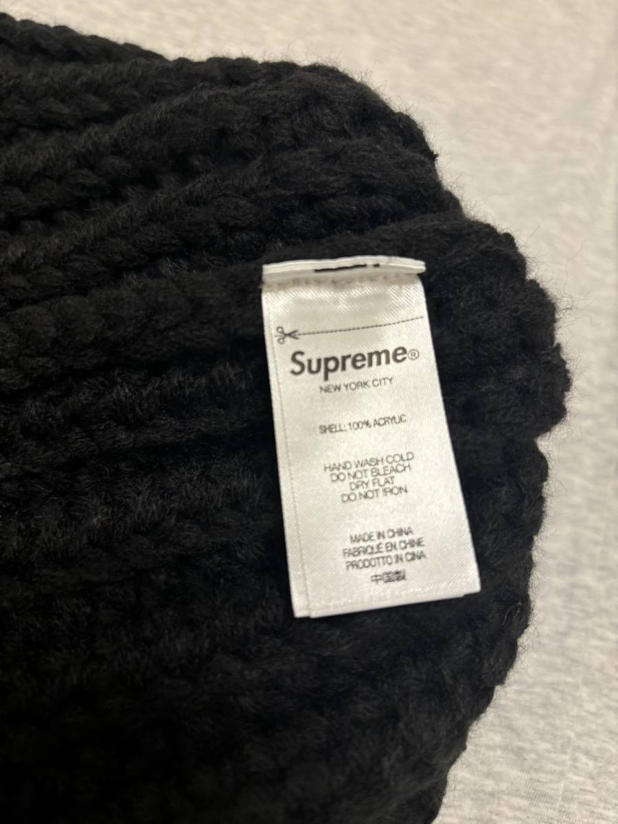 Supreme Hand Tied Beanie Black シュプリーム ハンド タイド ビーニー ニット帽 ブラック 黒 2023 AW FW 送料無料 1円_画像4