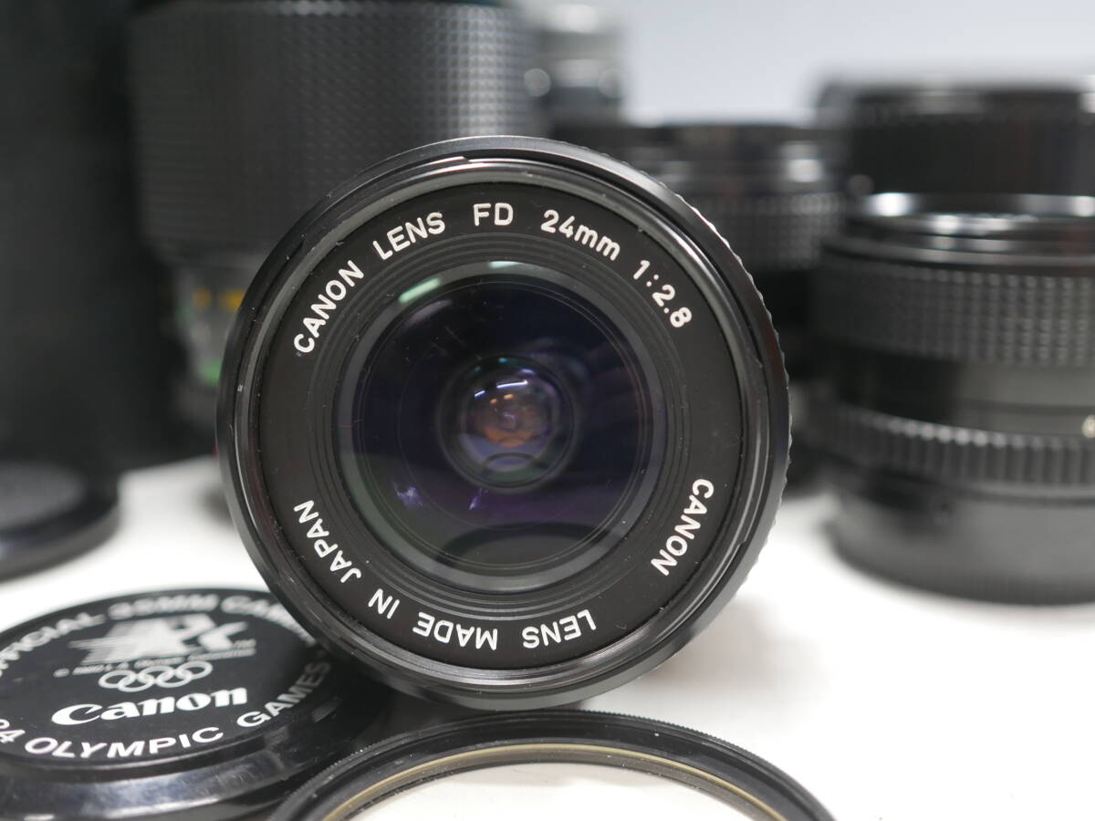 ◆CANON レンズ【FD 24mm・28mm・50mm・100mm・35-70mm】EXTENSION TUBE FD 50・LIFE SIZE ADAPTER 計7点まとめて キヤノン_画像2