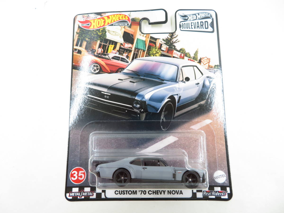 ◇438 HOT WHEELS PREMIUM CUSTOM '70 CHEVY NOVA 35 BOULEVARDの画像2