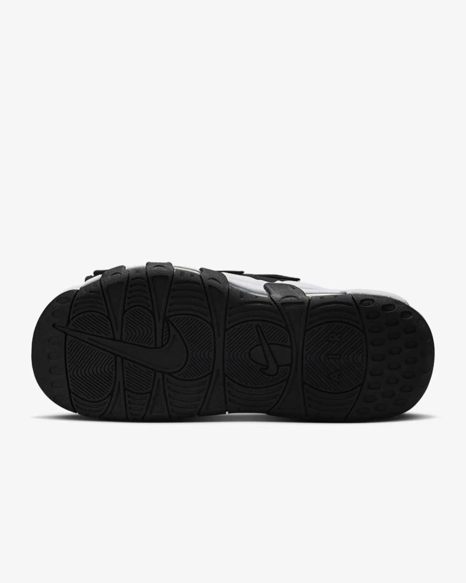 送料無料 28.0cm Nike Air More Uptempo Slide Black Clear White ナイキ エアモアアップテンポ スライド ブラック クリア ホワイト US10_画像3