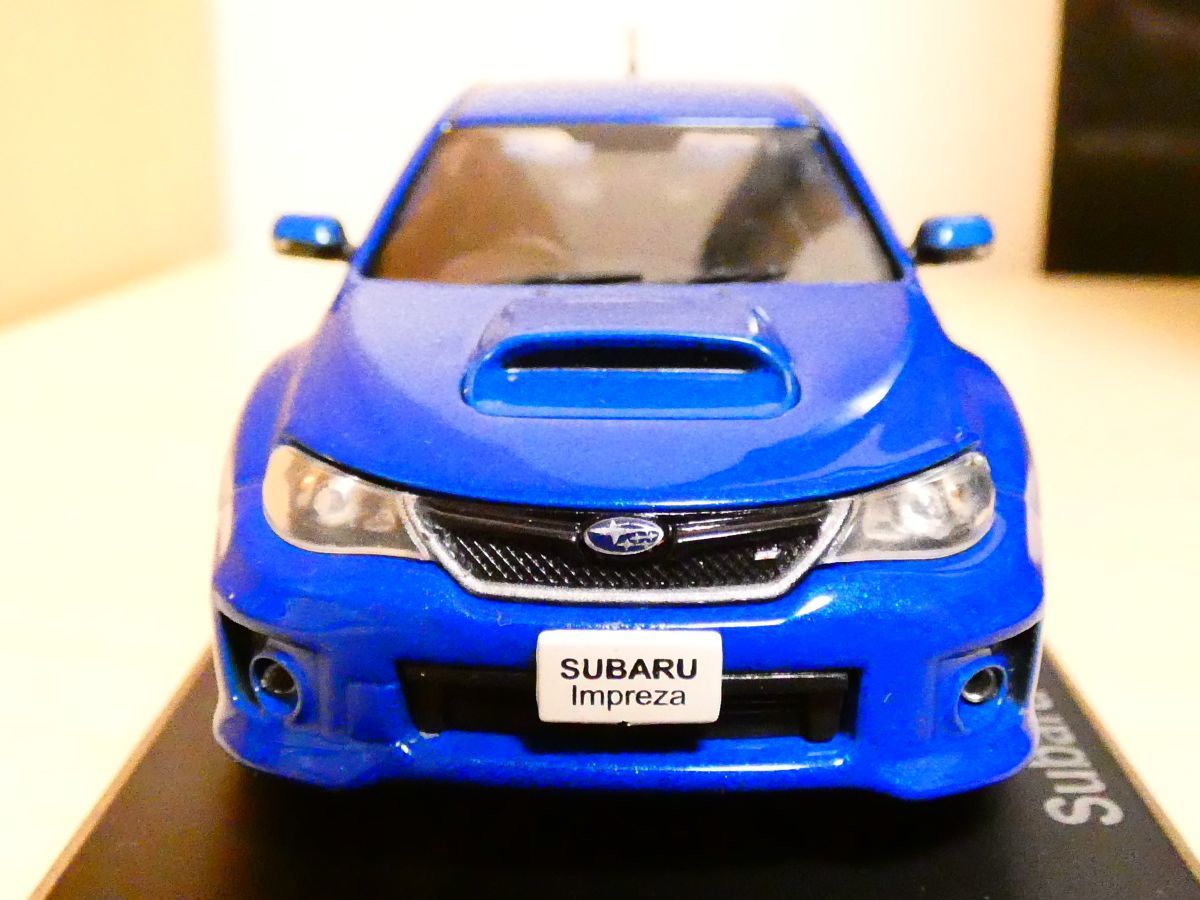 国産名車コレクション 1/43 スバル インプレッサ WRX STI セダン 2012 青 アシェット 旧車 クラシックカー ミニカー R_画像3