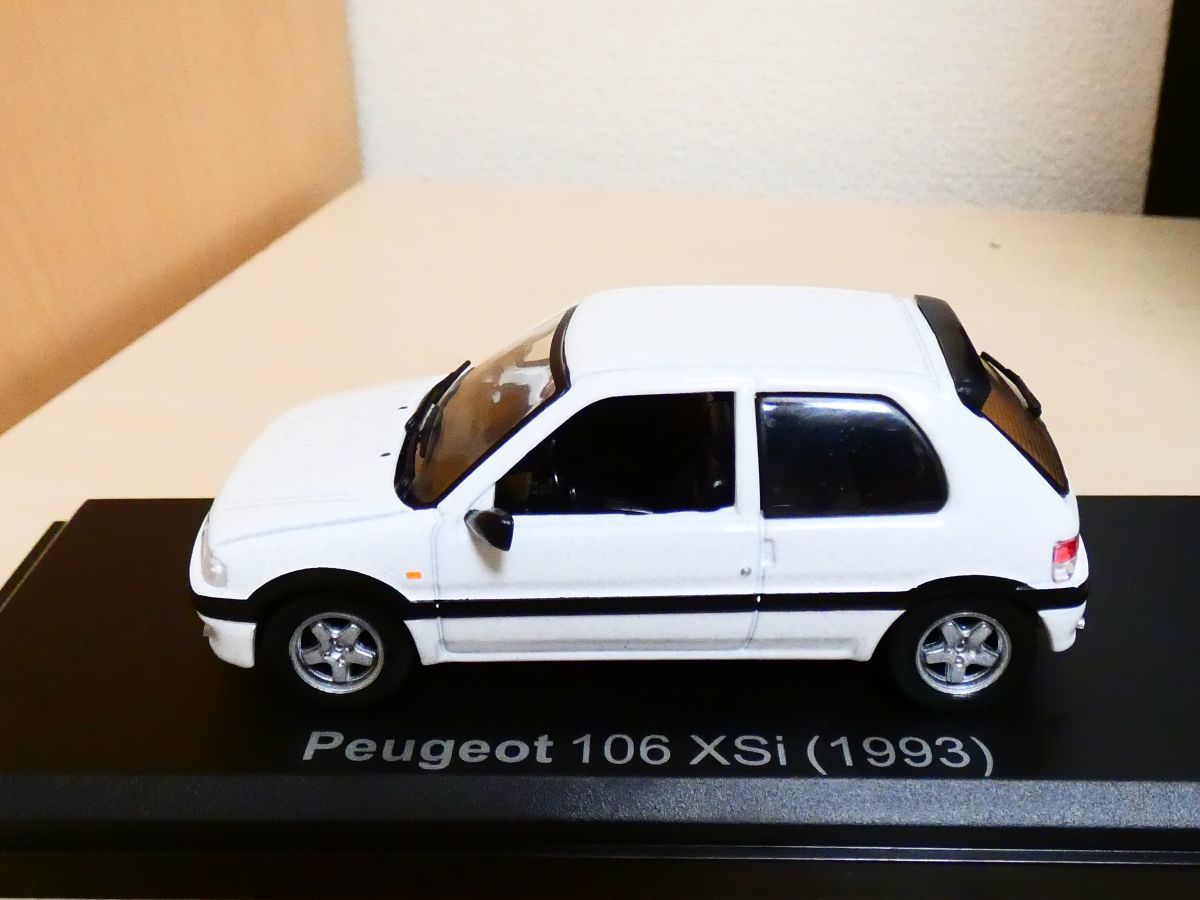 国産名車コレクション 1/43 プジョー peugeot 106 XSi 白 1993 アシェット 旧車 クラシックカー ミニカー R_画像5