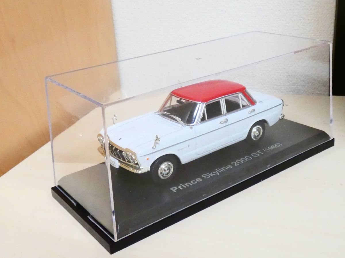 国産名車コレクション 1/43 日産 プリンス スカイライン 2000GT 白 1965 アシェット 旧車 クラシックカー ミニカー O_画像7