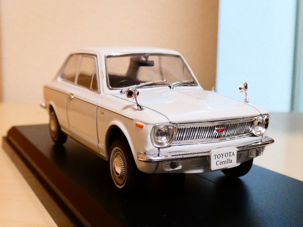 国産 名車コレクション 1/43 トヨタ カローラ 1966 白 ② アシェット 旧車 クラシックカー ミニカー S1 toyota corolla_画像1