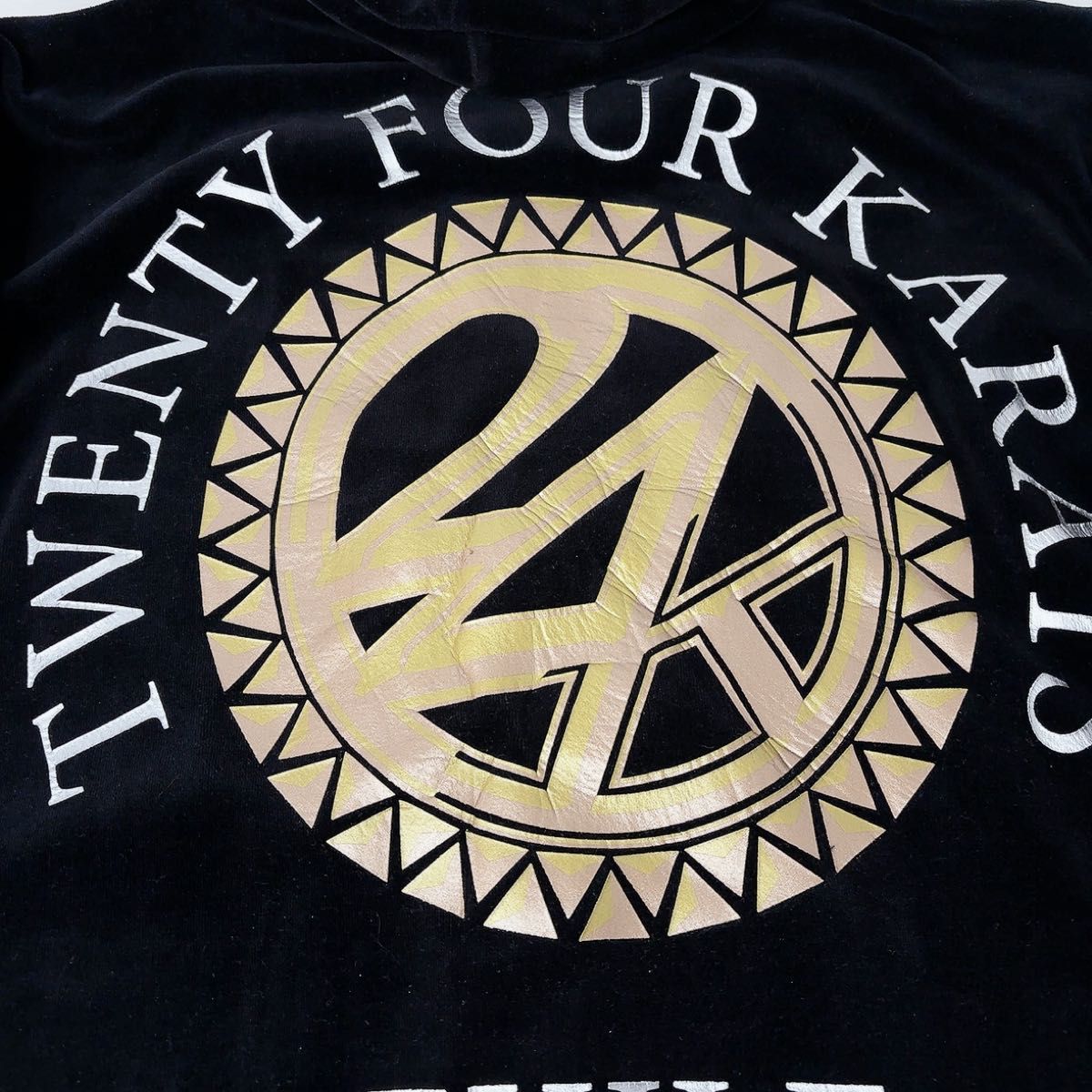 美品 希少XL 24karats EXILE ベロアジャージ セットアップ 黒金 美品 希少XL 24karats EXILE ベロアジャージ セットアップ 黒金