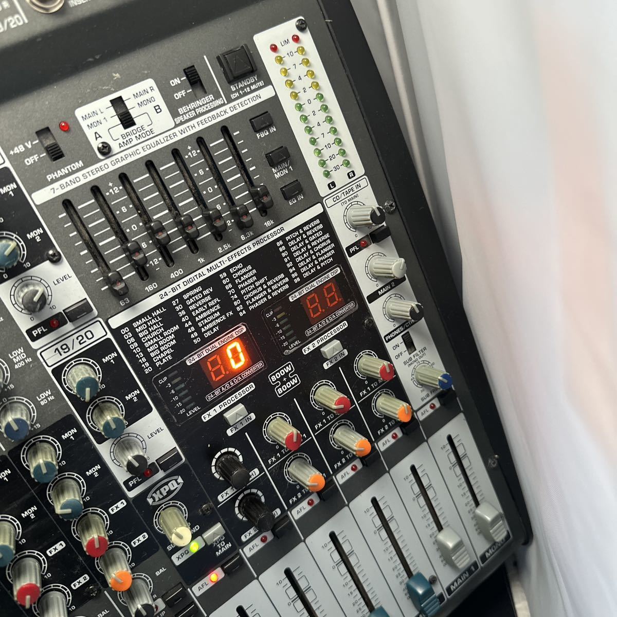 2FS12」BEHRINGER EUROPOWER PMP6000 パワードミキサー通電確認 2FS12」BEHRINGER EUROPOWER PMP6000 パワードミキサー通電確認