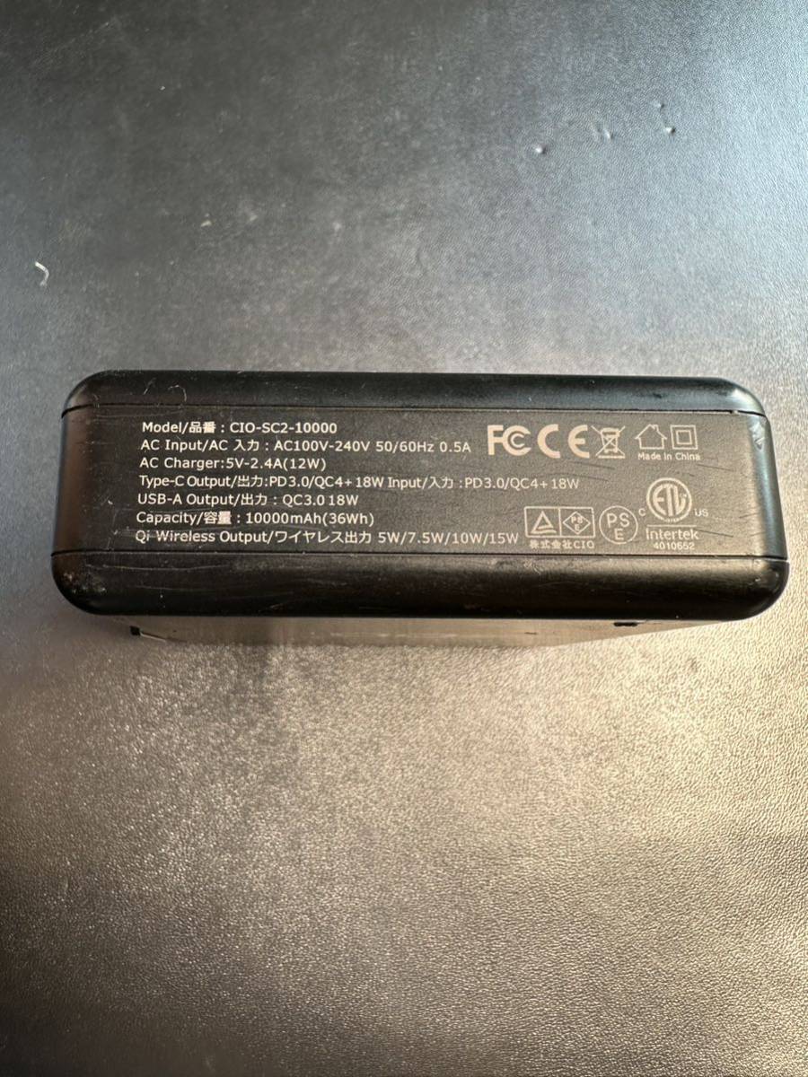 [M22_14K]CIO-SC2-10000 быстрое зарядное устройство мобильный аккумулятор беспроводной зарядное устройство текущее состояние лот 