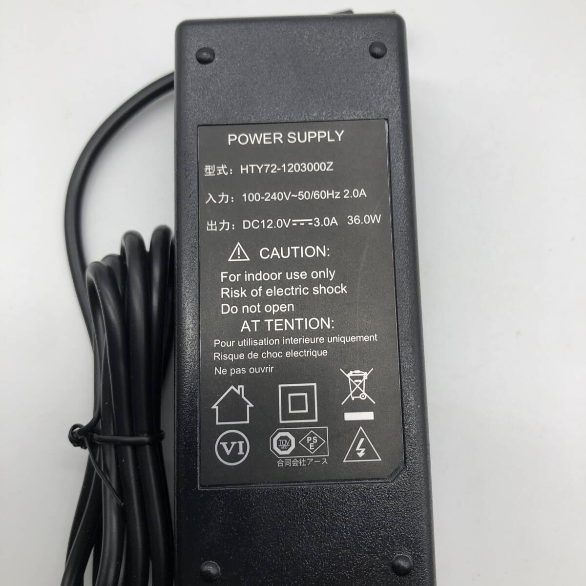 BOLWEO AC to DC 12V 5A アダプター A1577 汎用ACアダプター 最大出力60W スイッチング式 充電器 電源アダプター 外径 5.5mm 内径 2.1mm_画像1