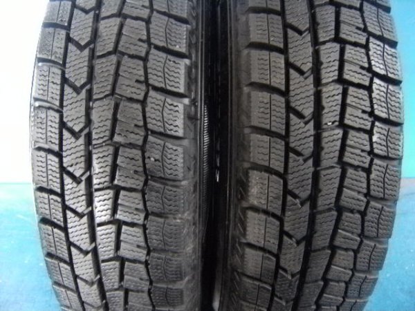 ホットスタッフ EXCEEDRE 13×5J+35 4H PCD 100 スタッドレス タイヤ DUNLOP WINTR MAXX 155/80R13 2021年度製 バリ山の画像6