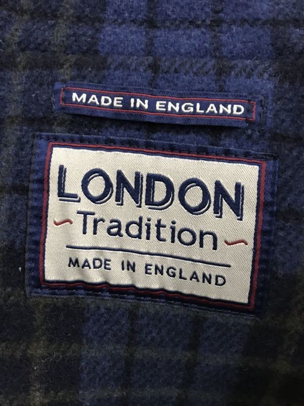 イギリス製　ロンドントラディション　ダッフルコート ウール ブルー　サイズ36_画像5