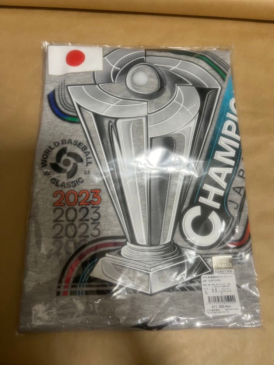 新品未開封2023WBCオーセンティックTシャツ 公式グッズ グレーLサイズ