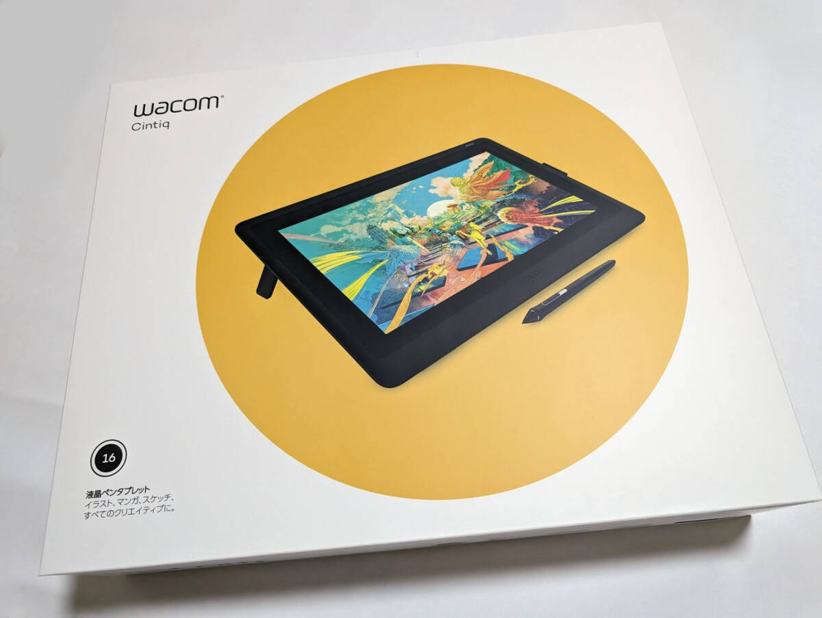 即決 Wacom Cintiq 16 液晶ペンタブレット ペンタブ ワコム DTK1660K0D 筆圧8192レベル 箱付き 未使用品 送料無料_画像3