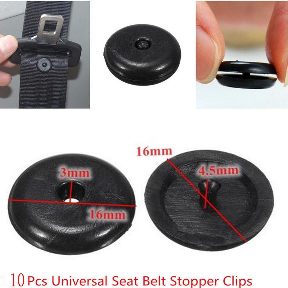  safety seat belt stopper # car parts interval restriction buckle clip plastic 10 piece set DJ1514