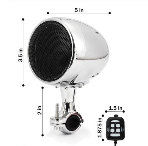  for motorcycle * height performance 4 -inch waterproof motorcycle bluetooth speaker *2 piece set LXL503