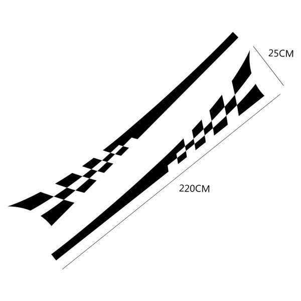 ステッカー 自動車 サイドストライプ DIY ステッカー デカール チューニング ビニールフィルム 220x25cm BQ295_画像4