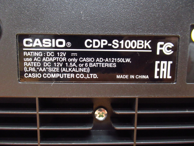 CASIO カシオ 電子ピアノ CDP-S100 BK 2022年製 88鍵 最大同時発音64 SP-3ペダル付 管理6A0215B- G02_画像9