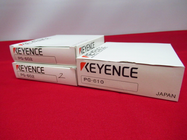KEYENCE キーエンス PG-610 PG-602 2個 アンプユニット センサヘッド セット 管理6J02225L-YP_画像1