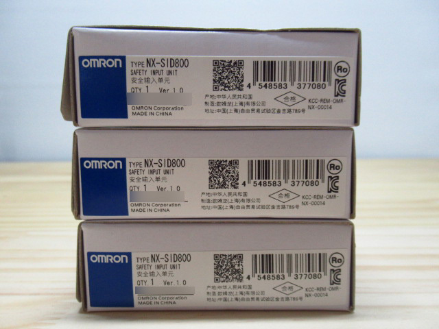 新品未使用 OMRON オムロン セーフティI/Oユニット NX-SID800 3点セット 管理24D0226Mの画像2