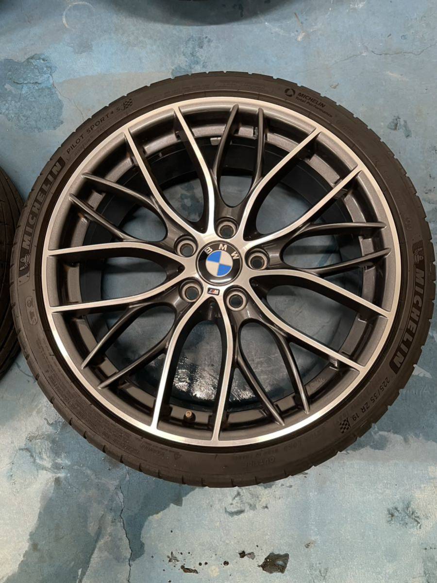 BMW パフォーマンス　マルチスポークスタイリング405M F20型1シリーズ　19インチアルミホイール　ミシュランps4S中古タイヤセット_画像5