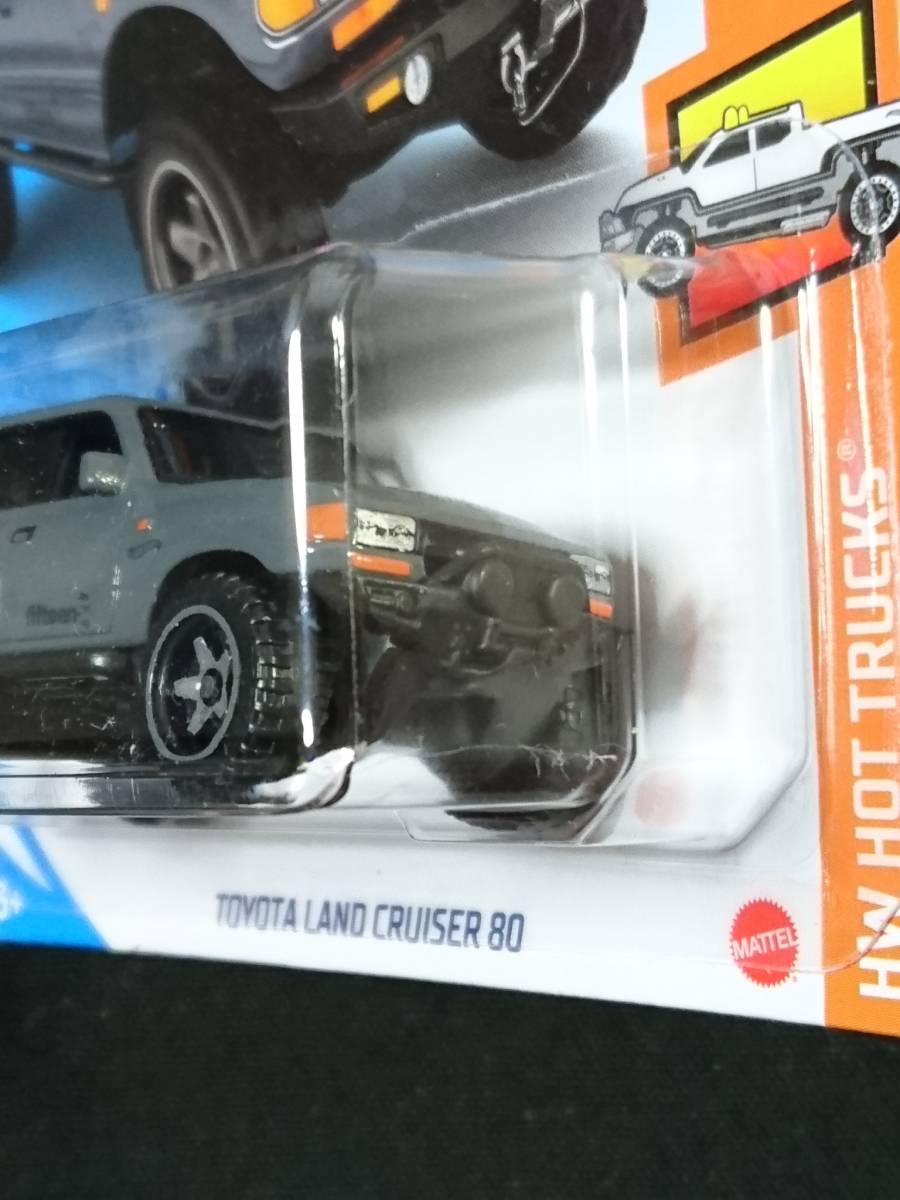 ★ホットウィール★USカード TOYOTA TOYOTA LAND CRUISER 80 トヨタ ランド クルーザー80 HW HOT TRUCKS HotWheels(送料220円~)難ありCの画像2