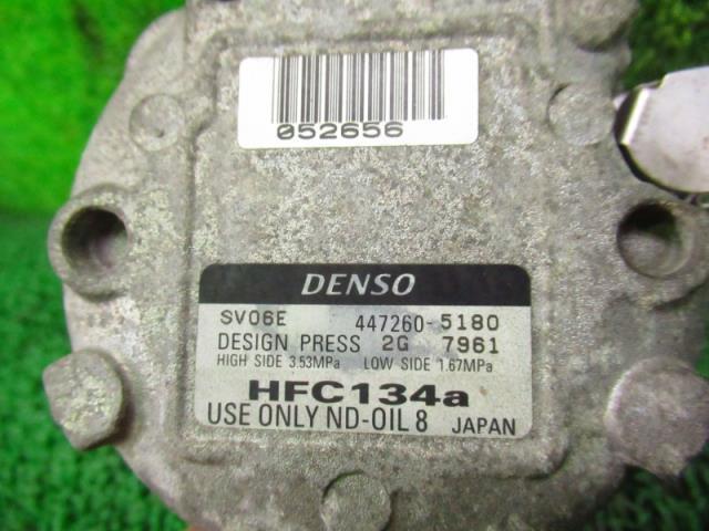 スズキ アルト CBA-HA24S A/C クーラー エアコン コンプレッサー DENSO 447260-5180 95200-76G13_画像2