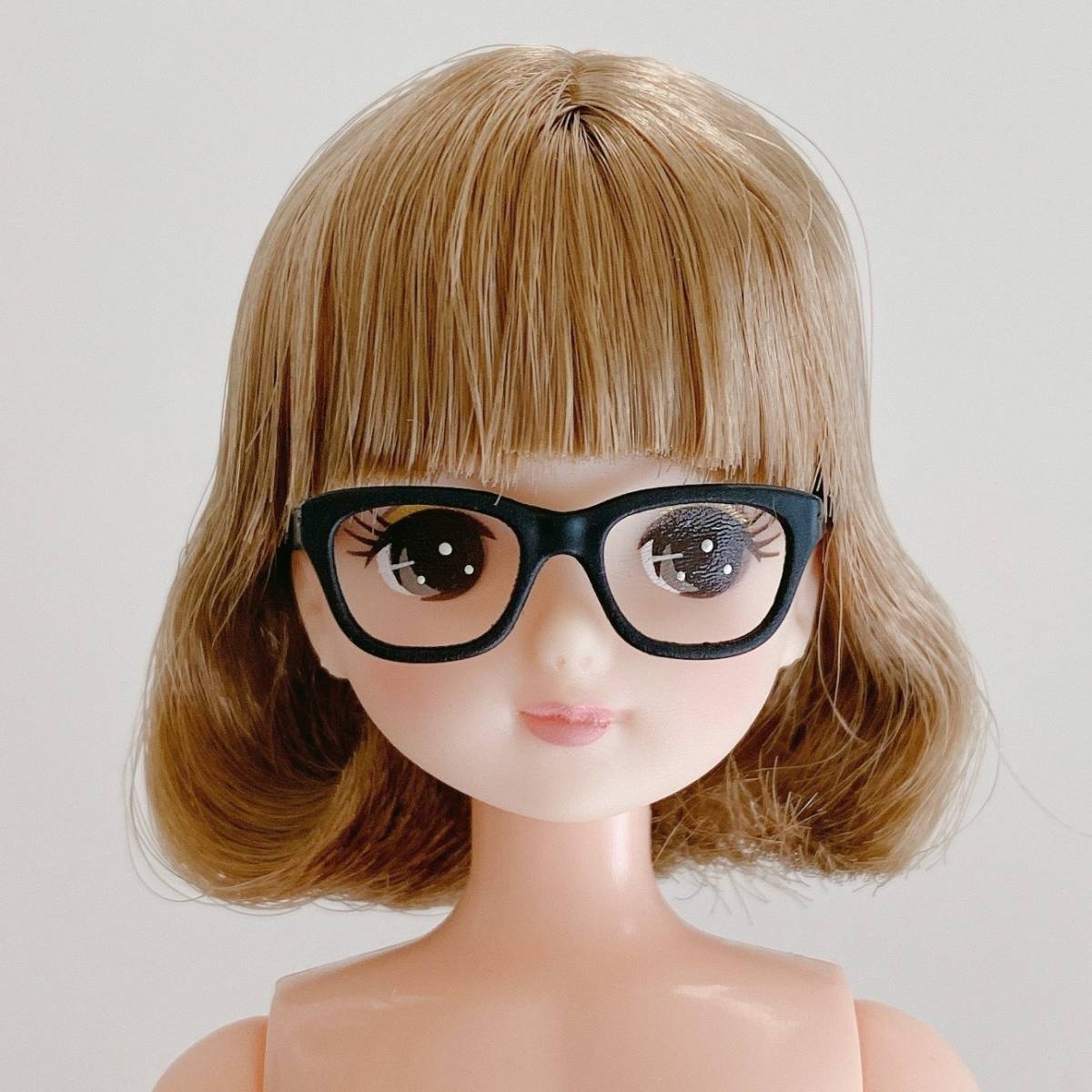 Licca リカちゃん、1/6ドール用 サングラス/眼鏡/めがね（黒｜スクエア）_画像3