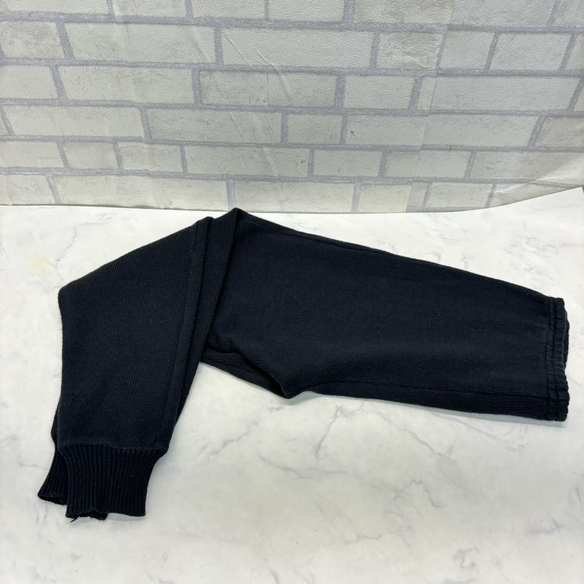  France made KOOKAI pants knitted black black wool 50% wool . lady's Koo kai 