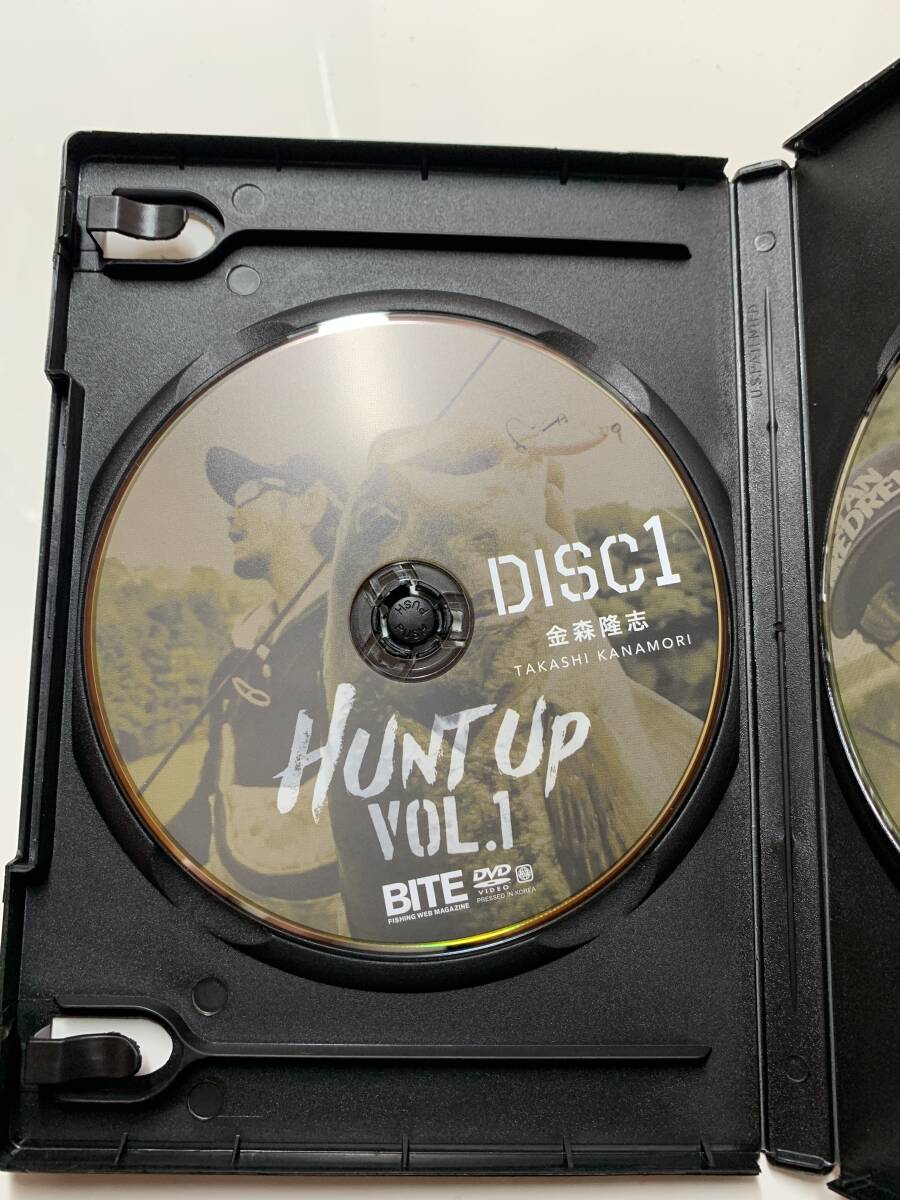 DVD ハントアップ HUNT UP VOL 1 金森隆志 カナモ BITE 2枚組 193分 ダッジ ダッヂ レベルミノー レベルシャッド レイドジャパン RAIDの画像3