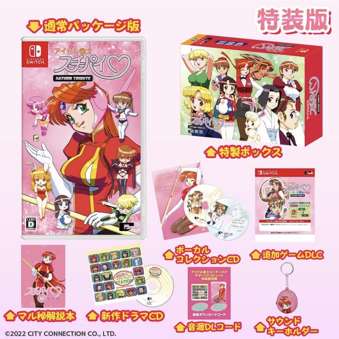 ★未開封品 アイドル雀士スーチーパイ サターントリビュート 特装版 オリジナルクリアファイル 付 Switch, ニンテンドースイッチ