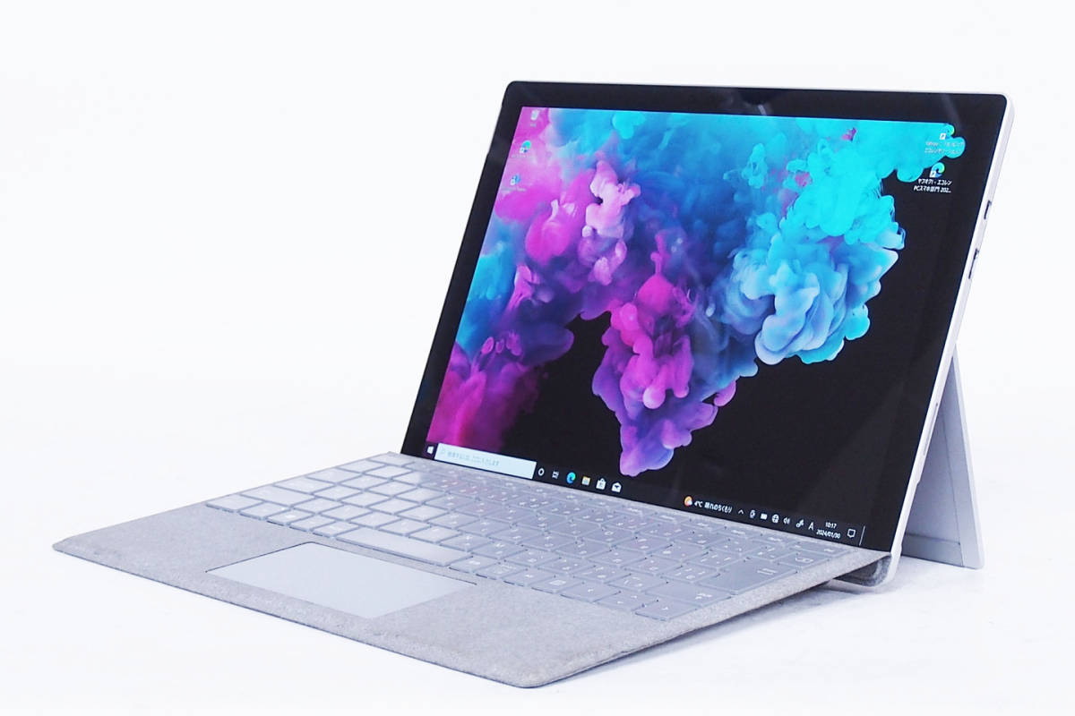 【即配】バッテリー良 11世代CPU LTE Surface Pro 7+ i5-1135G 8G NVMeSSD128G 12.3PixelSense WiFi6 リカバリ 新品キーボード追加可 Win10