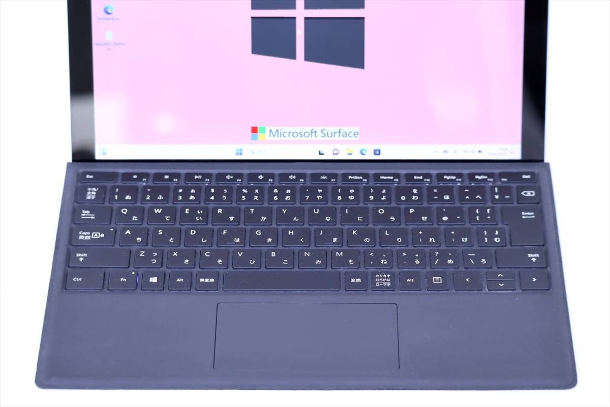 【1円～】Windows11 Office2021搭載！768g軽量タブレット！Surface Pro 5 m3-7Y30 RAM4G SSD128G 12.3PixelSense タイプカバー付属_画像3