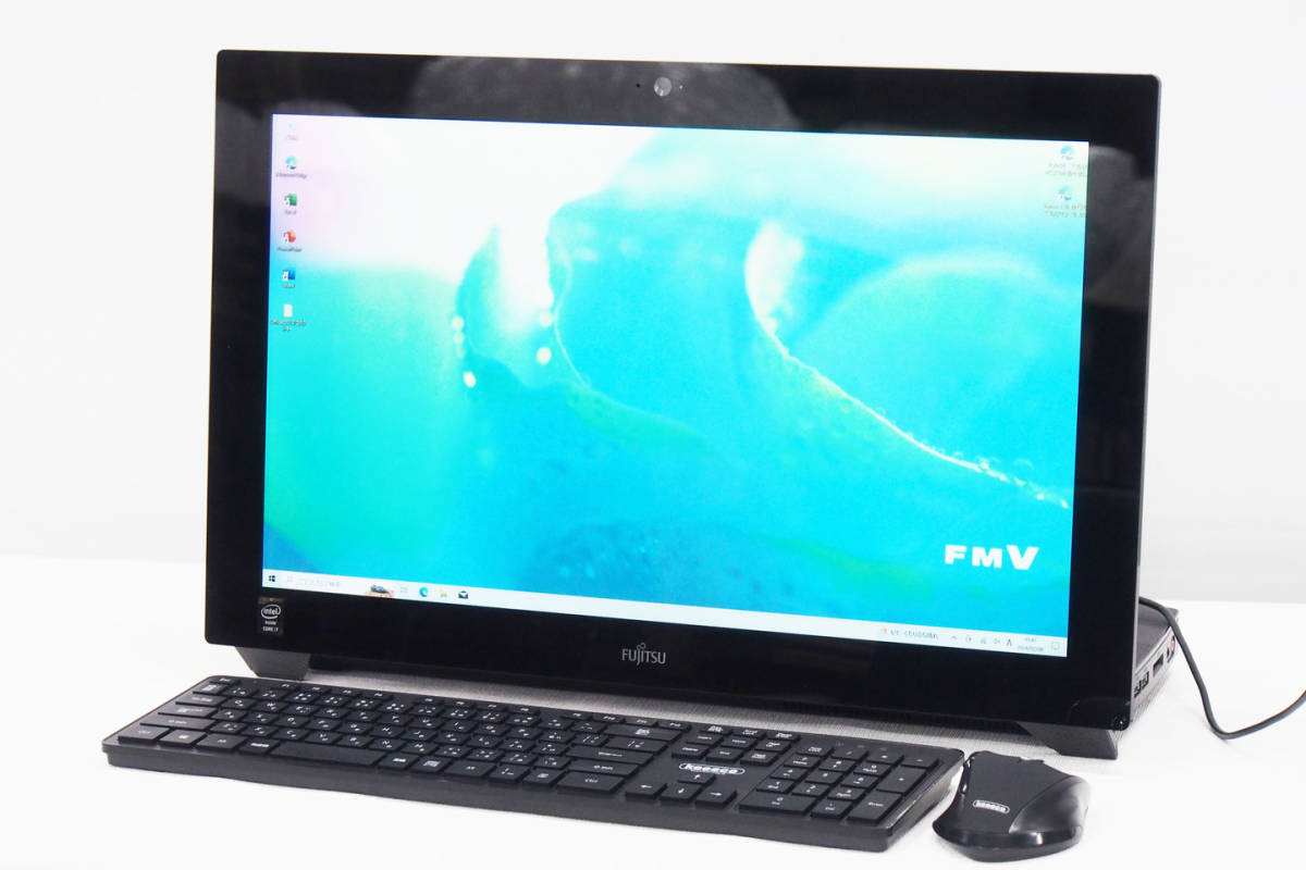 【1円～】Corei7 Office2021 ブルーレイドライブ 21.5インチFHDタッチパネル ESPRIMO WH77/M FMVW77MBG i7-4702MQ RAM8G 新品512G Win10Pro_画像1