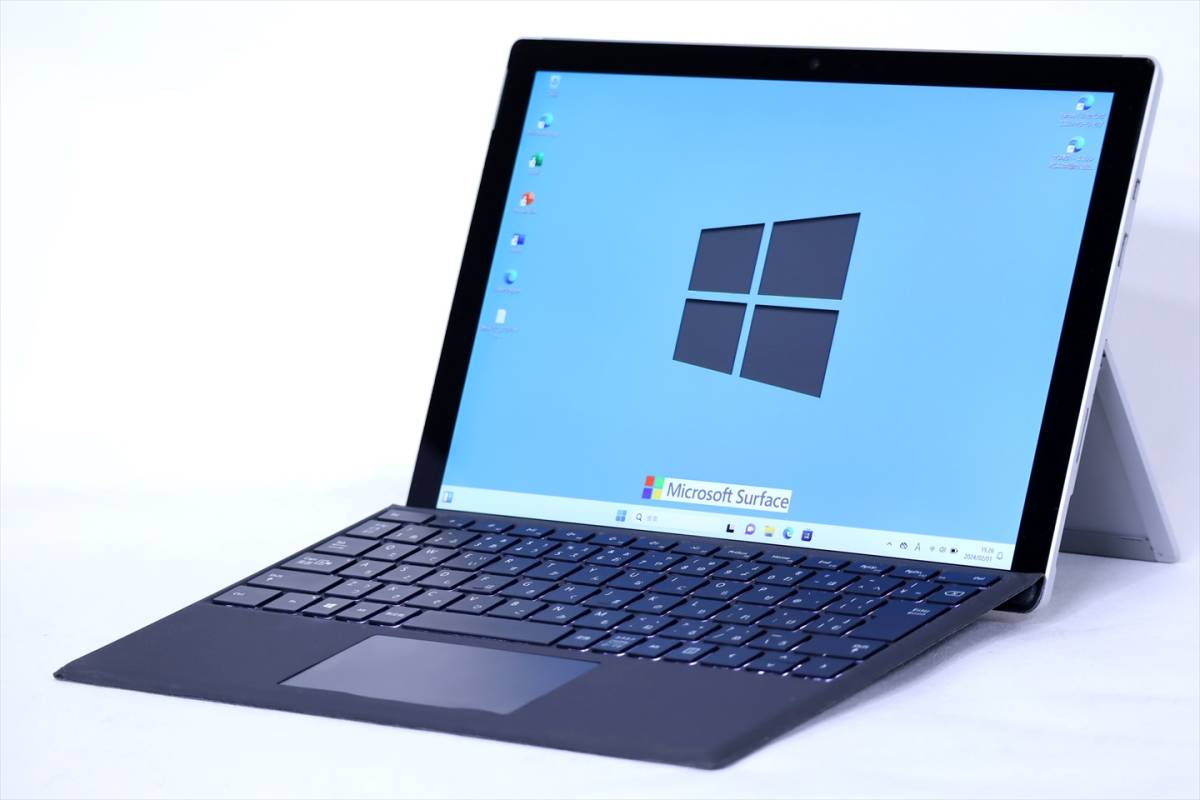 【1円～】Windows11 Office2021搭載！768g軽量タブレット！Surface Pro 5 m3-7Y30 RAM4G SSD128G 12.3PixelSense タイプカバー付属_画像1