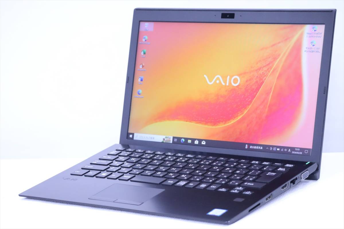 【即配】Office2021搭載！薄型軽量1.07kg！13.3型FHD液晶快速PC！VAIO ProPG VJPG1113BL2B i5-8250U RAM8G SSD256G Win10_画像1