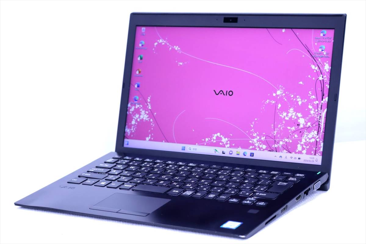 【即配】Windows11 Office2021搭載！薄型軽量1.07kg！13.3型FHD液晶快速PC！VAIO ProPG VJPG1113BL2B i5-8250U RAM8G SSD256G ACアダプタ