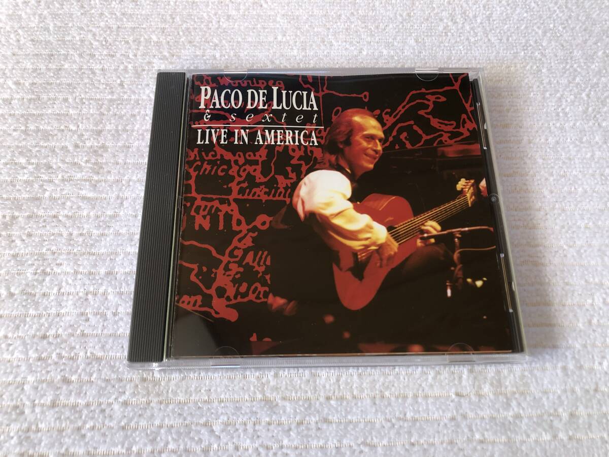 CD　　PACO DE LUCIA & sextet　　パコ・デ・ルシア 　　『LIVE IN A AMERICA』　　PHCA-150_画像1