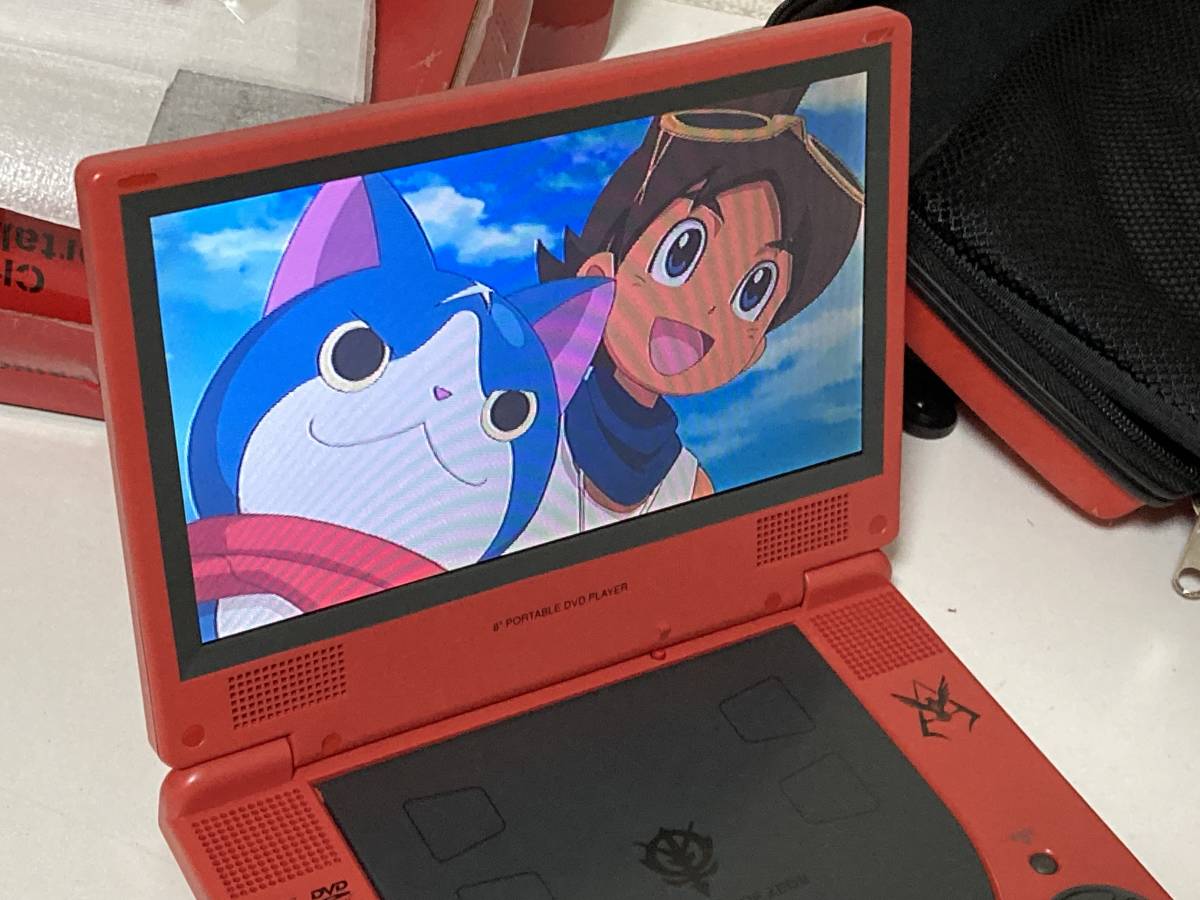 416J08★Char MODEL/Portable DVD Player【BCHW-001】ポータブルプレーヤー/シャア専用/ガンダム_画像8