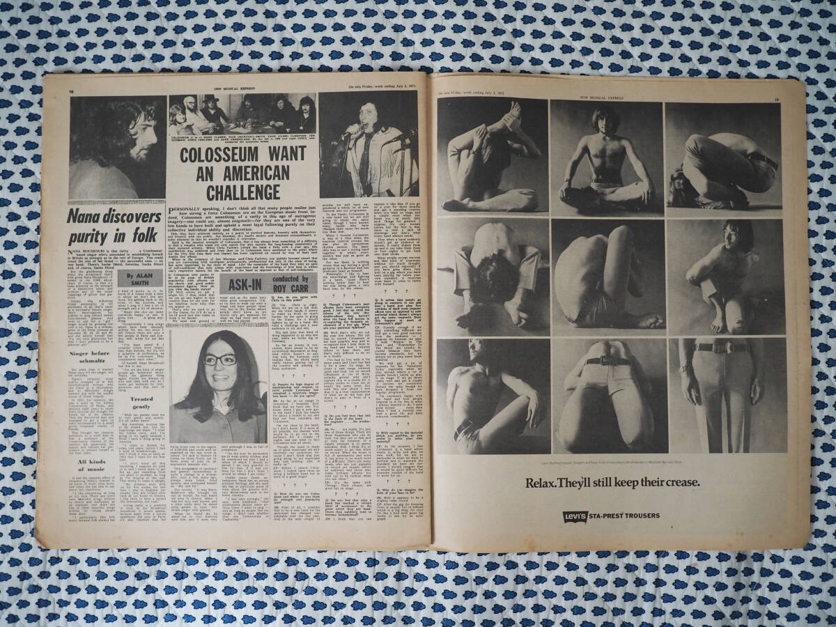★イギリス音楽誌【New Musical Express】1971年7月3日号★Radio Luxembourg DJ/Colloseum/Al Kooper/Rod Stewart/Whistler 'Hohum'★_画像9