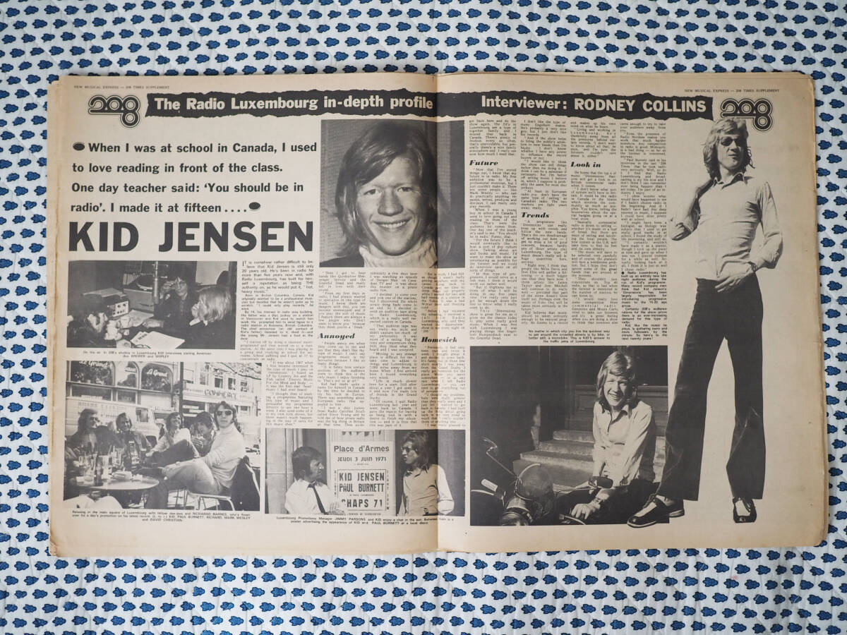 ★イギリス音楽誌【New Musical Express】1971年7月3日号★Radio Luxembourg DJ/Colloseum/Al Kooper/Rod Stewart/Whistler 'Hohum'★の画像7