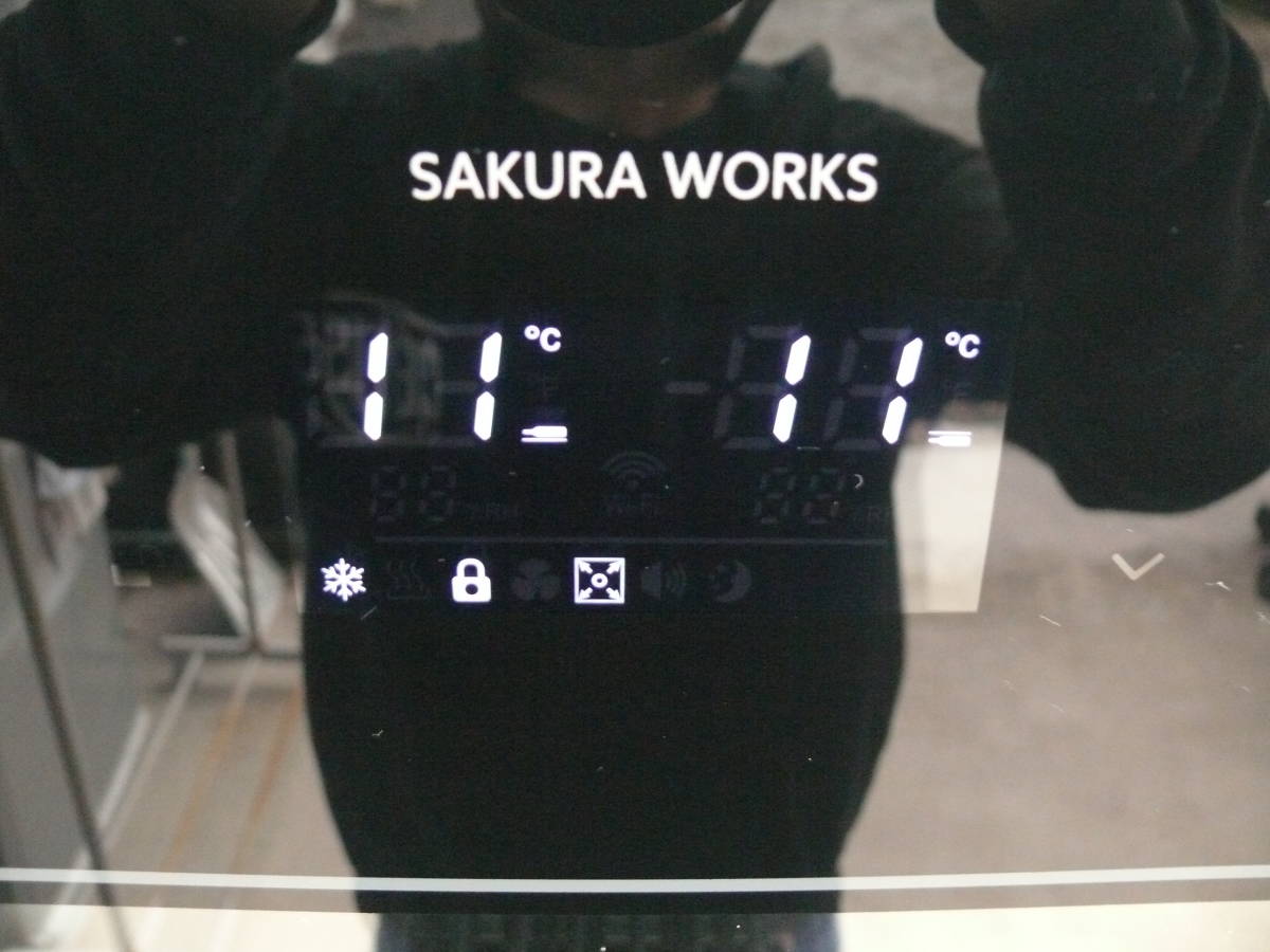 ☆使用わずか☆SAKURA WORKS さくら製作所 氷温冷蔵クーラー 氷温 M2 LX63DM2Z-RH-B 日本酒/ワインセラー ワイン63本収納 2023年製 (B)_画像9