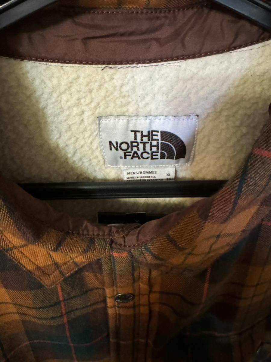 THE NORTH FACE◆CAMPSHIRE SHIRT US限定 シェルパ フリースジャケット XL 裏ボア 181024-55 未使用_画像3