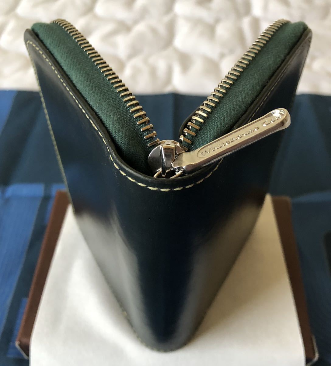 【未使用】 Whitehouse Cox ホワイトハウスコックス　ZIP WALLET S1957　ジップラウンド財布_画像3