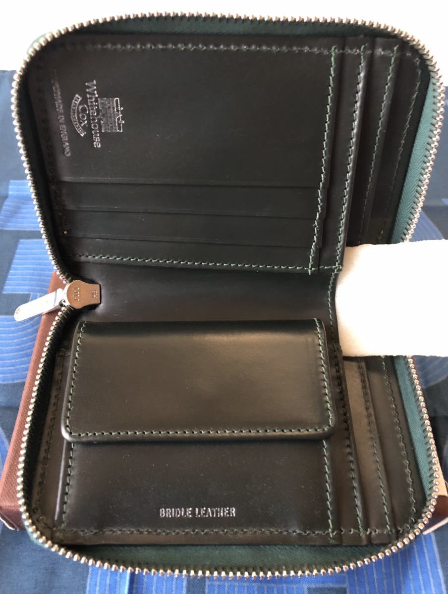 【未使用】 Whitehouse Cox ホワイトハウスコックス　ZIP WALLET S1957　ジップラウンド財布_画像7