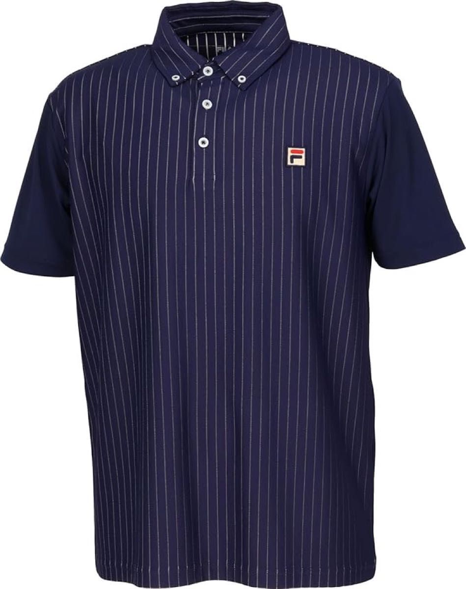 FILA フィラ テニスウェア 半袖ゲームポロシャツ VM5628 ネイビー(紺) メンズM 新品