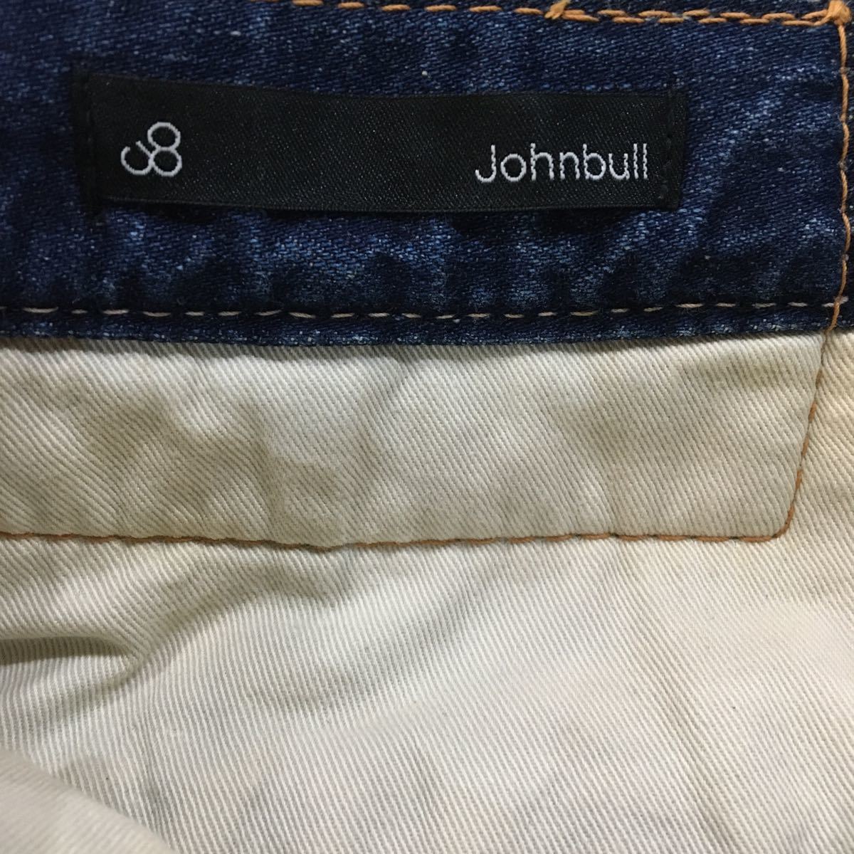 C315 johnbull ジョンブル デニム ジーンズ Gパン パンツ ボトムス ズボン メンズ M インディゴ ジップフライ コットン 綿 100%_画像9