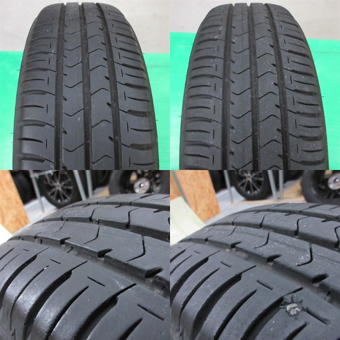 アクア 175/65R15 夏タイヤ 70-80%山 ブリヂストン ECOPIA NH100C 4本 4穴PCD100 6J +42 アクシオ スペイド ポルテ BMW MINI ミニ 中古新潟_画像10