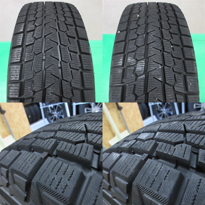 極上 ハリアー 225/65R17 冬用2022年バリ山スタッドレス 90%山 ヨコハマiceGUARD G075 4本 5穴PCD114.3 7J +38 RAV4 ヴァンガード 中古新潟_画像8