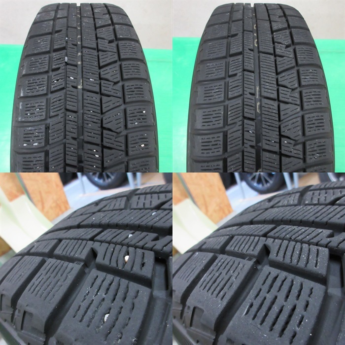 シエンタ 185/60R15 冬用スタッドレス 70%-80%山 ヨコハマ iceGUARD iG50PLUS 4本 5穴PCD100 6J +43 ラクティス 中古新潟_画像10